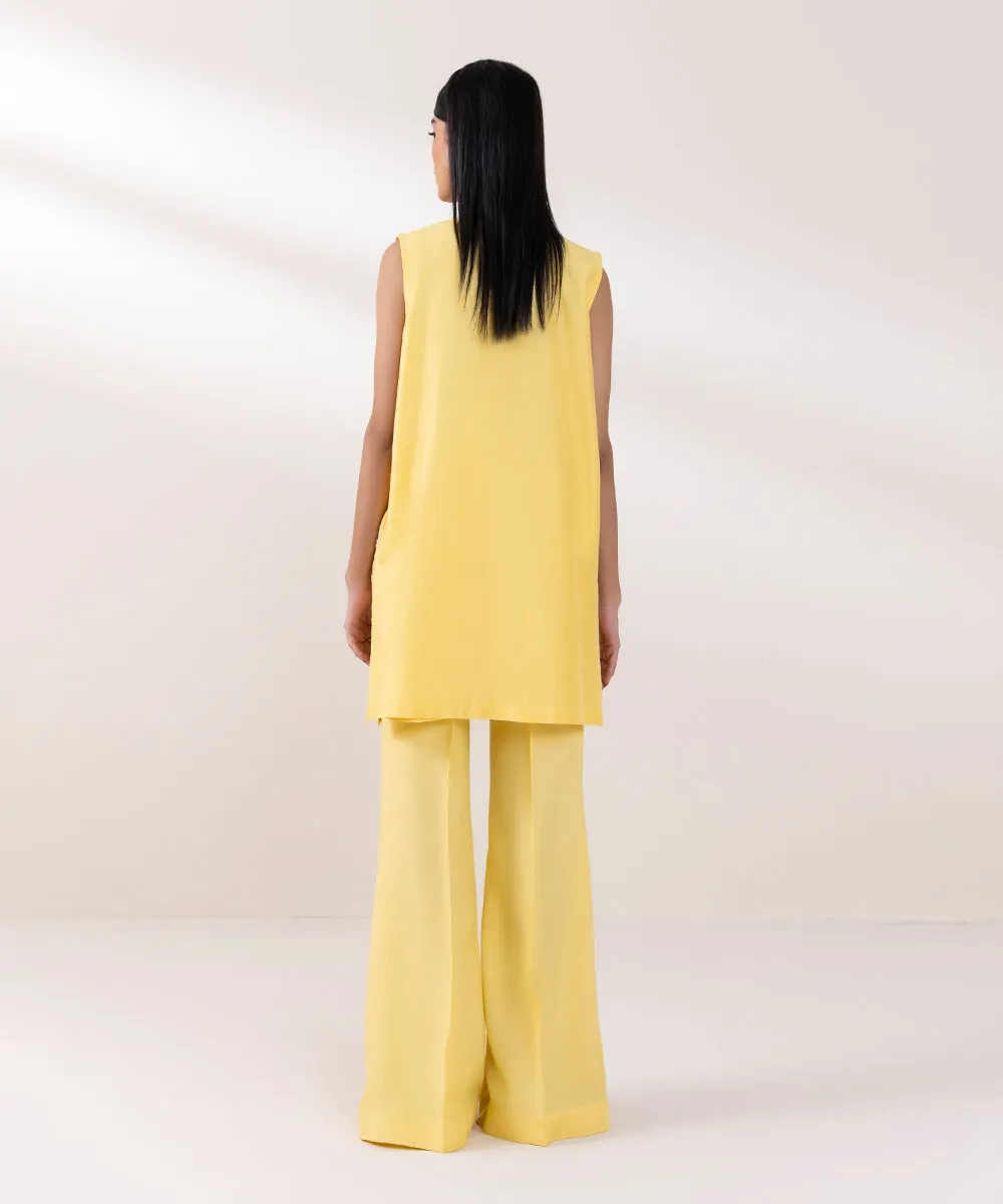 2 Piece - Embroidered Cotton Net Suit