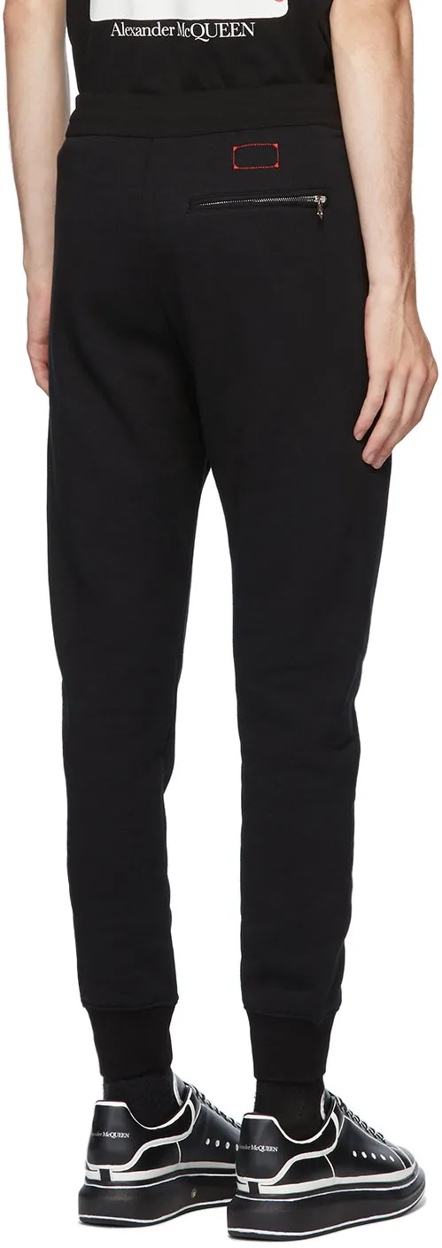 Alexander McQueen Black Vintage Loopback Lounge Pants