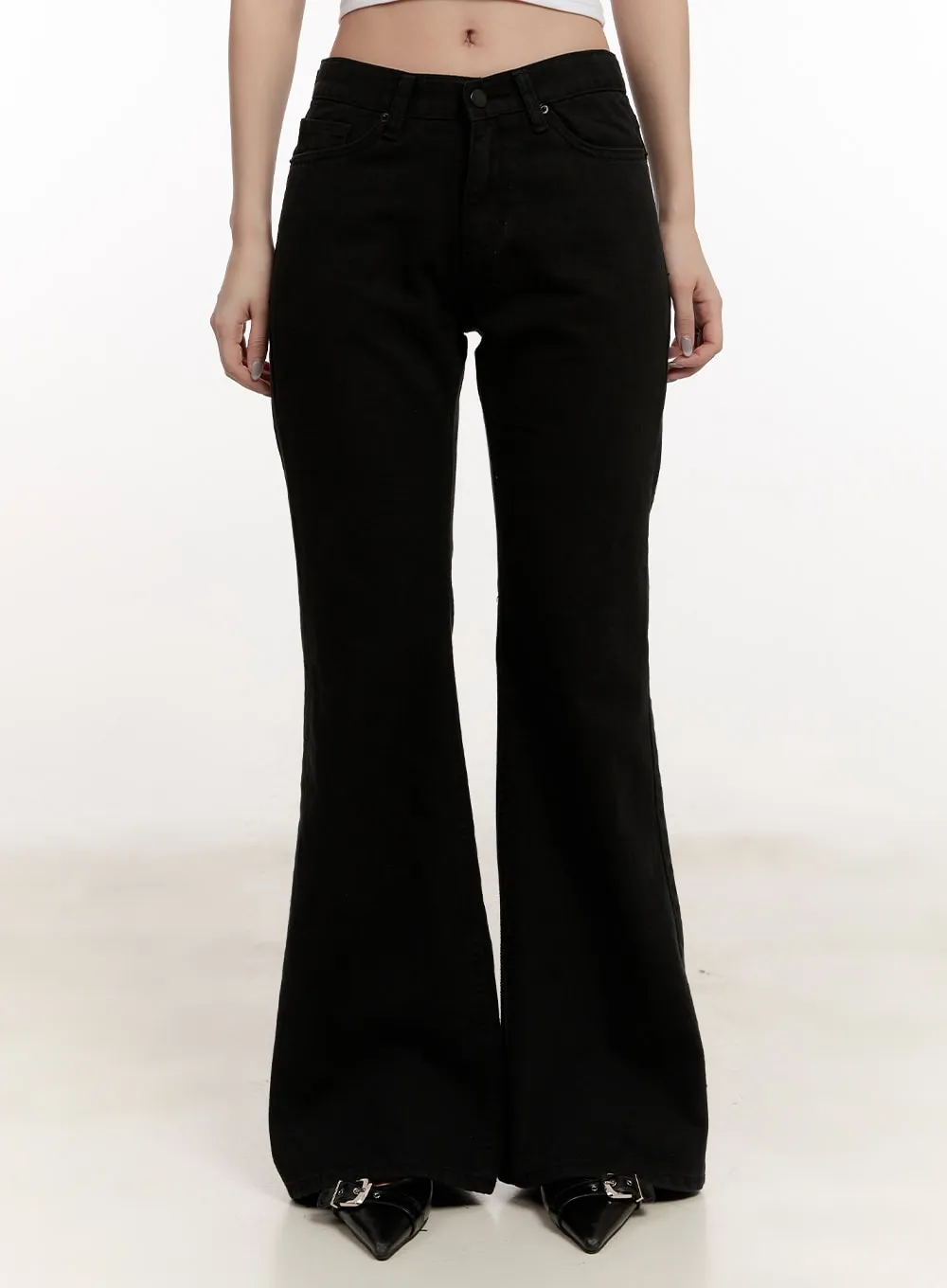 Essential Cotton Bootcut Pants CM510