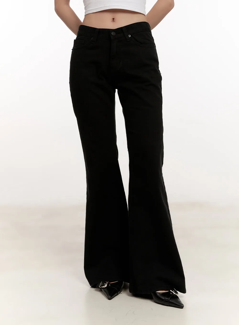 Essential Cotton Bootcut Pants CM510