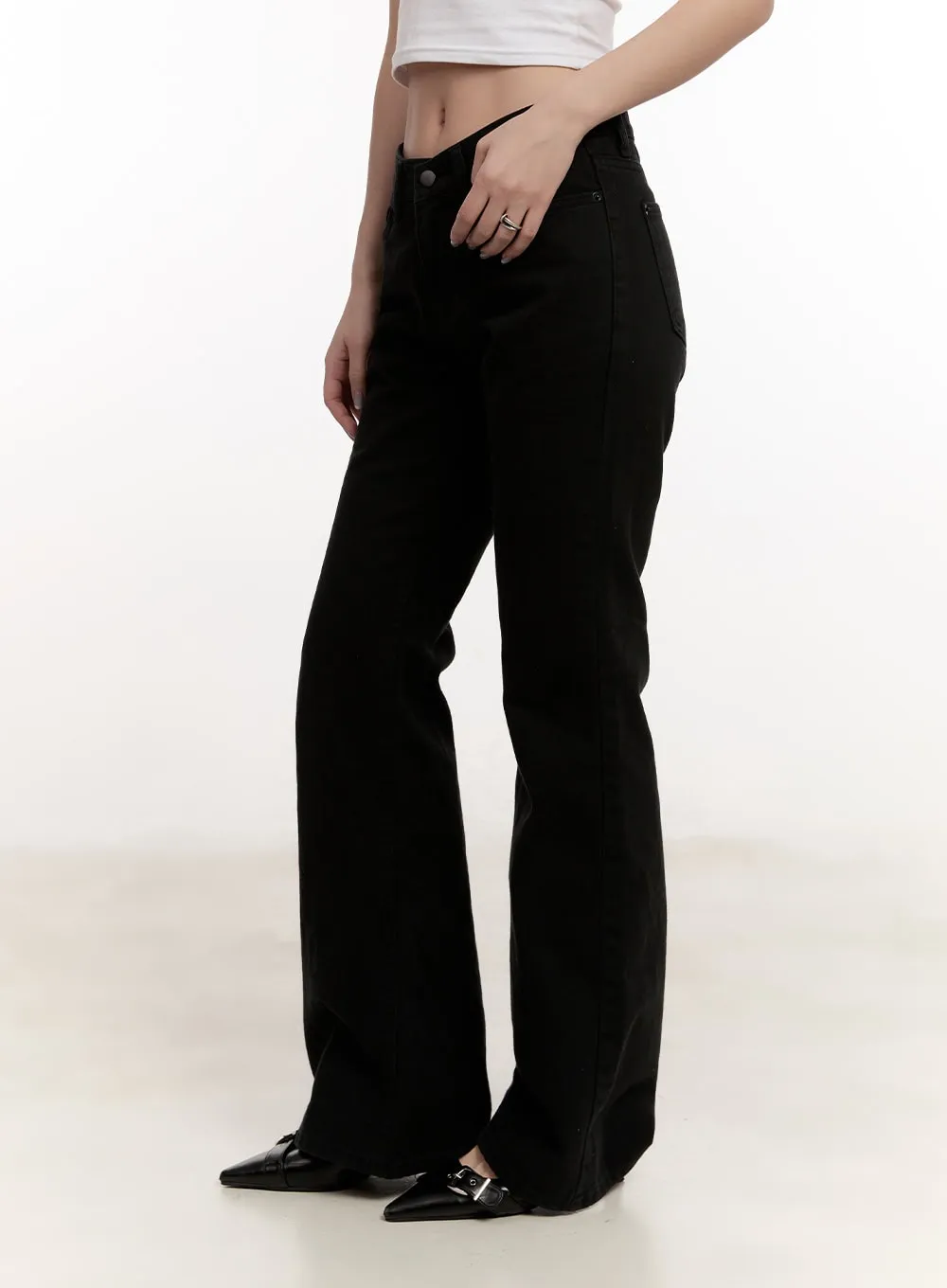 Essential Cotton Bootcut Pants CM510