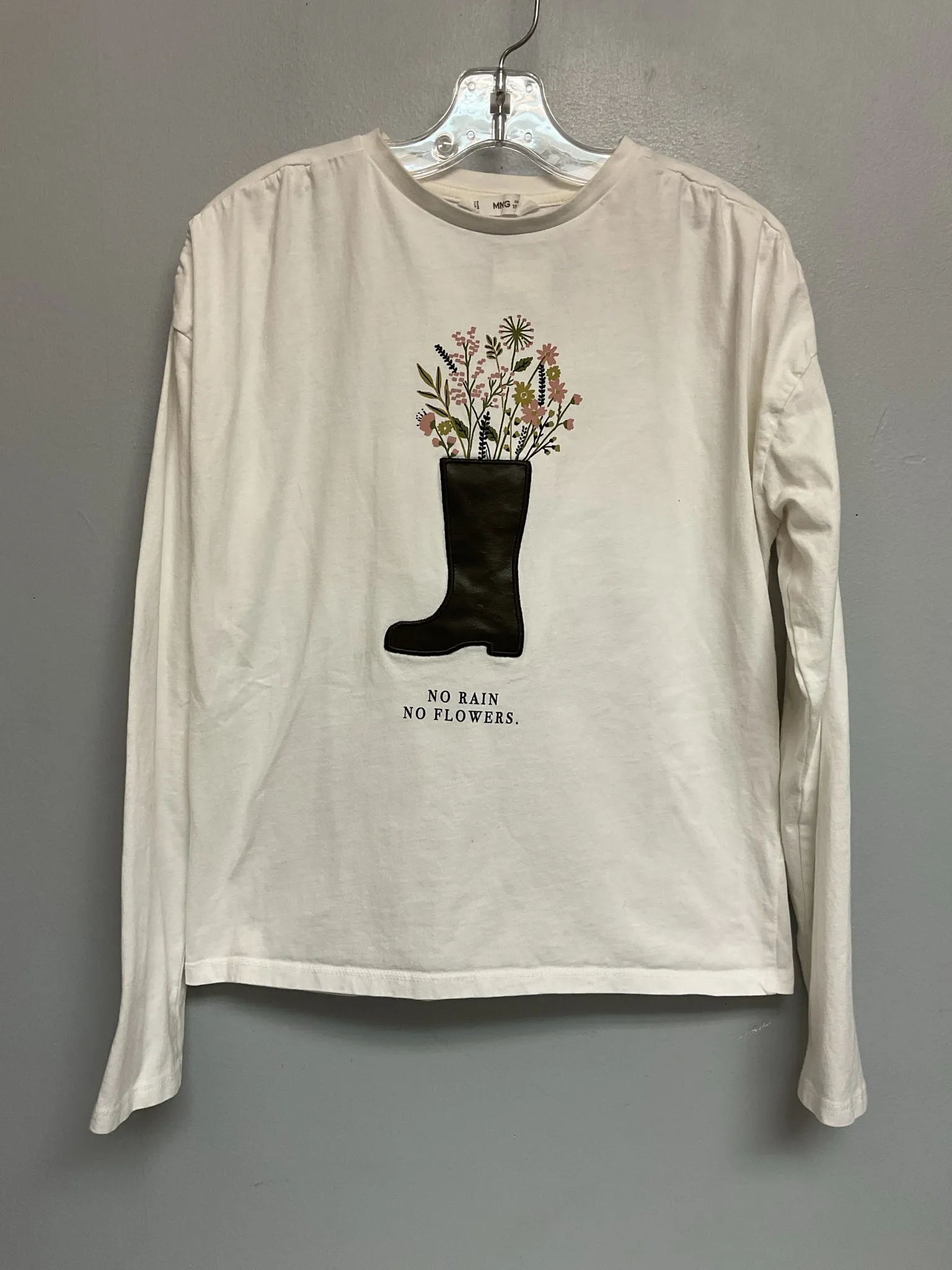MNG Size 12 White Cotton Big Girls Tees/Polos/Tunics