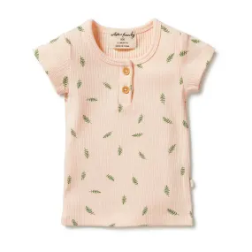 Organic Rib Henley Tee
