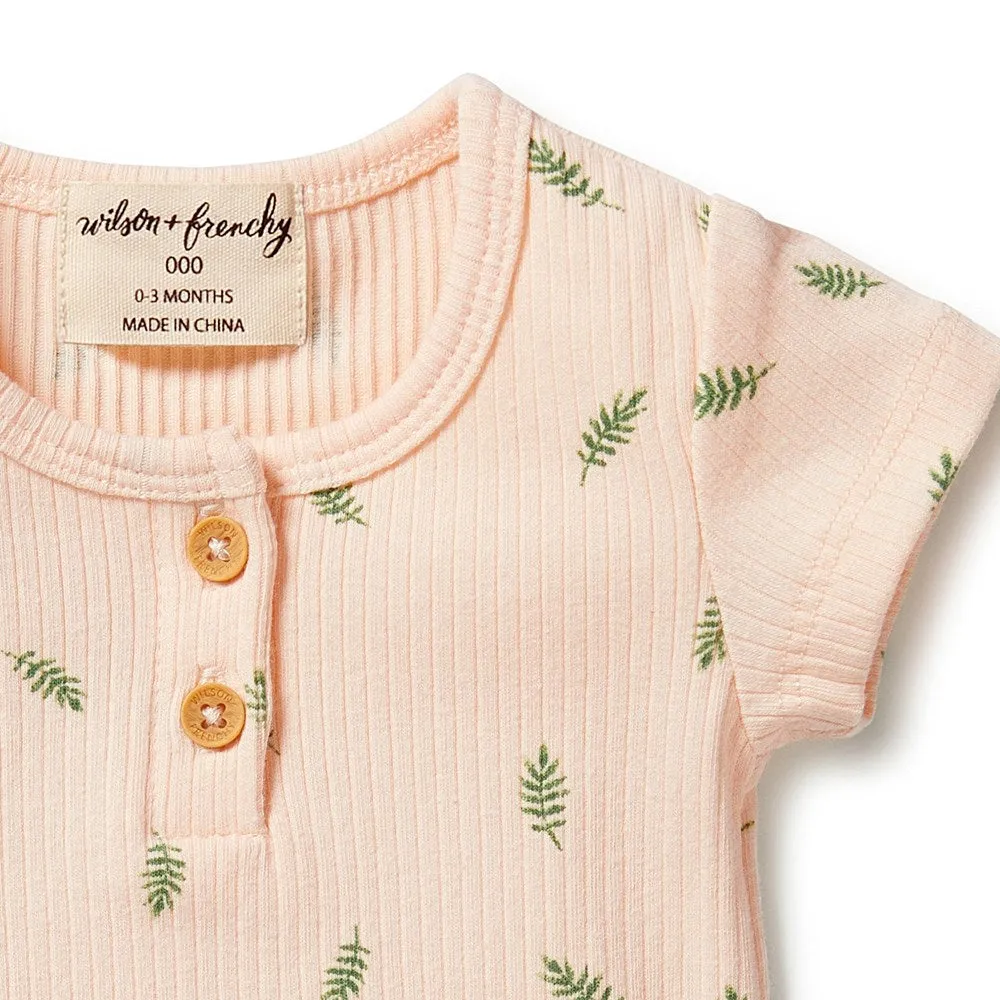 Organic Rib Henley Tee