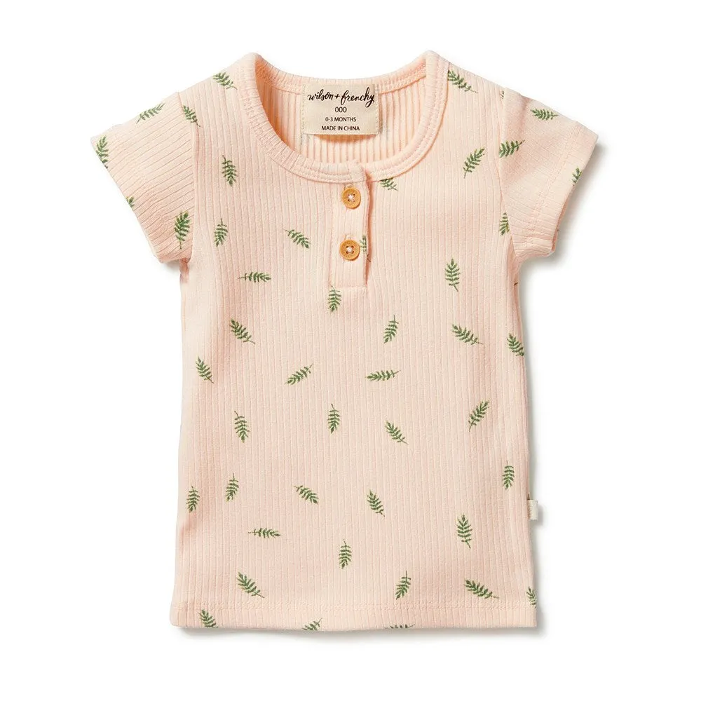 Organic Rib Henley Tee