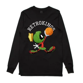 Retro Kings Marvin the Martian Black L/S Tee
