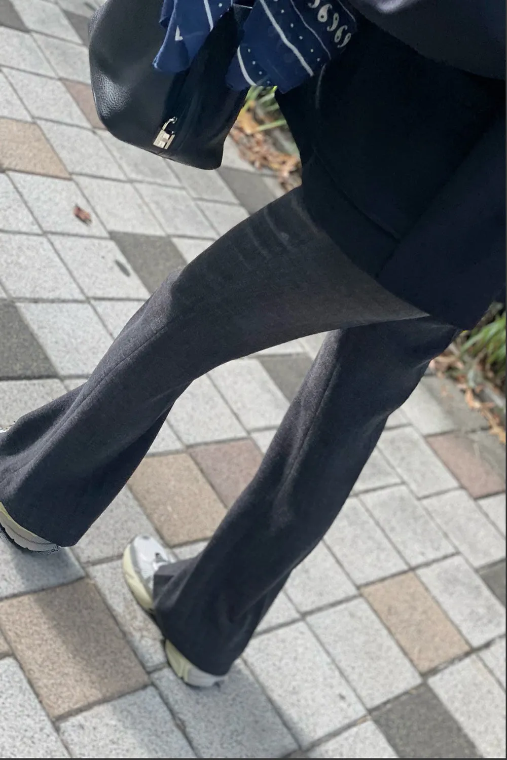 Side Zip Semi Bootcut Pants