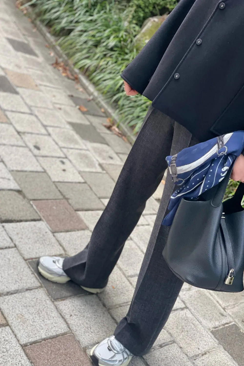 Side Zip Semi Bootcut Pants
