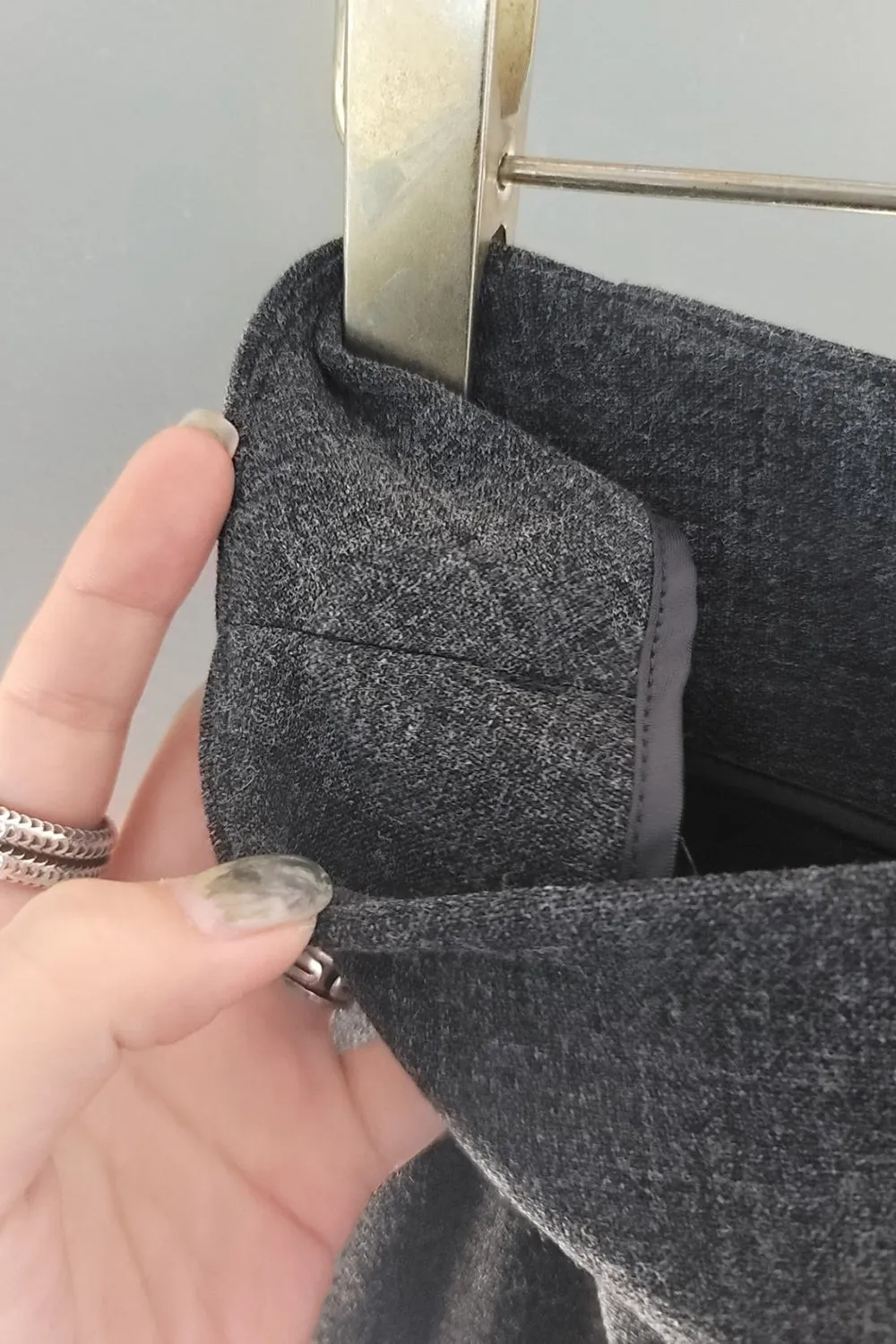 Side Zip Semi Bootcut Pants