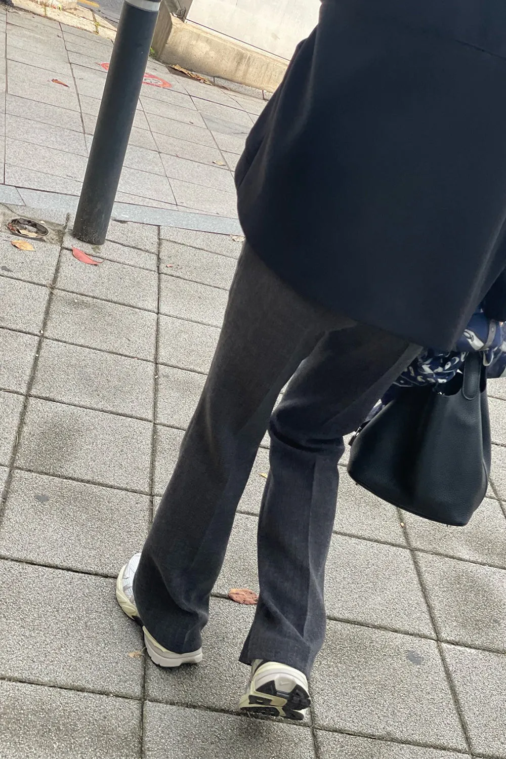 Side Zip Semi Bootcut Pants