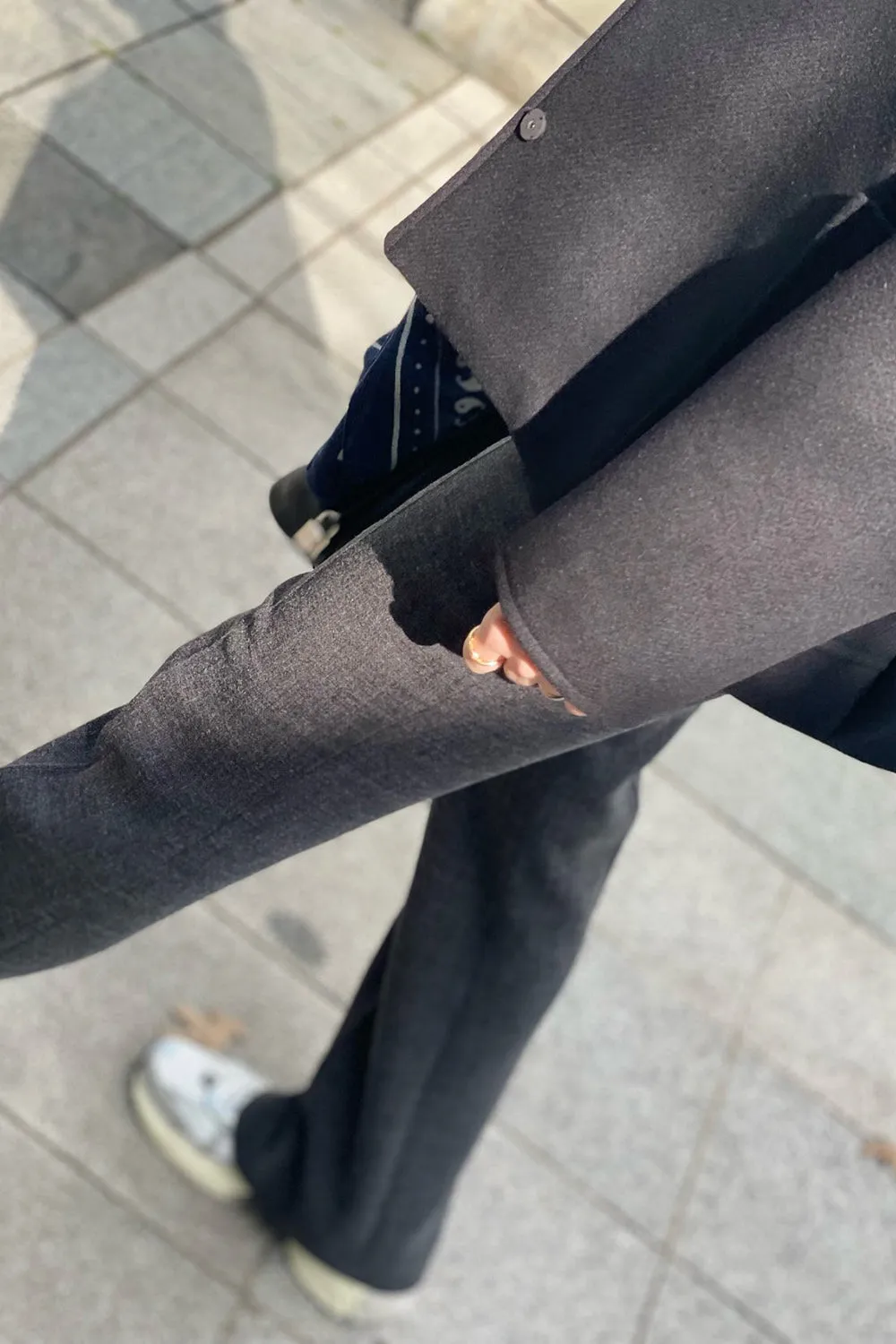 Side Zip Semi Bootcut Pants