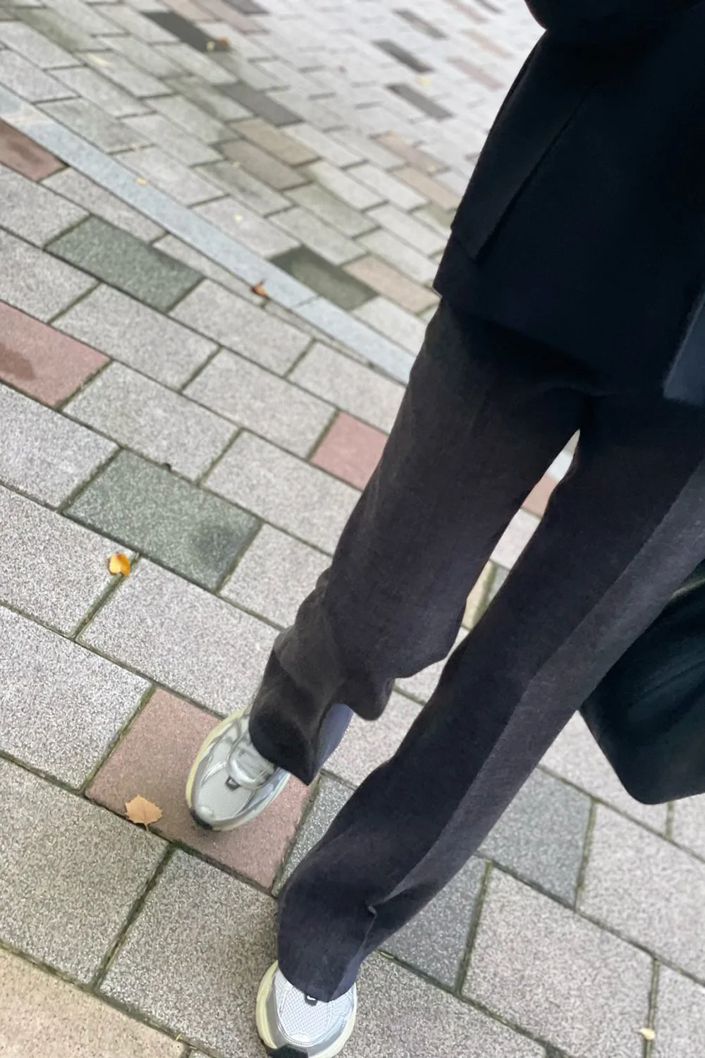 Side Zip Semi Bootcut Pants